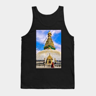 Boudha Temple near Kathmandu. Tank Top